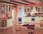 Кухни «Кантри» в цвете Салатовый